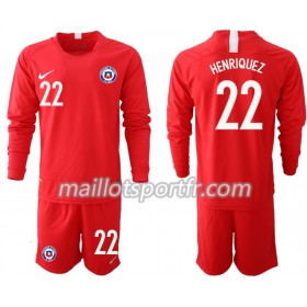Maillot de Foot Chili HENRIQUEZ 22 Enfant Domicile 2018/19 ML